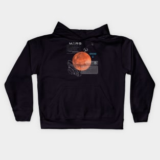 Mars - Planet Infographic Kids Hoodie